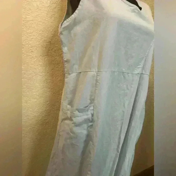 Womans Boho Baby Blue Maxi Dress w Pockets sz XL - Picture 5 of 12